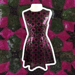 ASOS starburst sequin cocktail dress